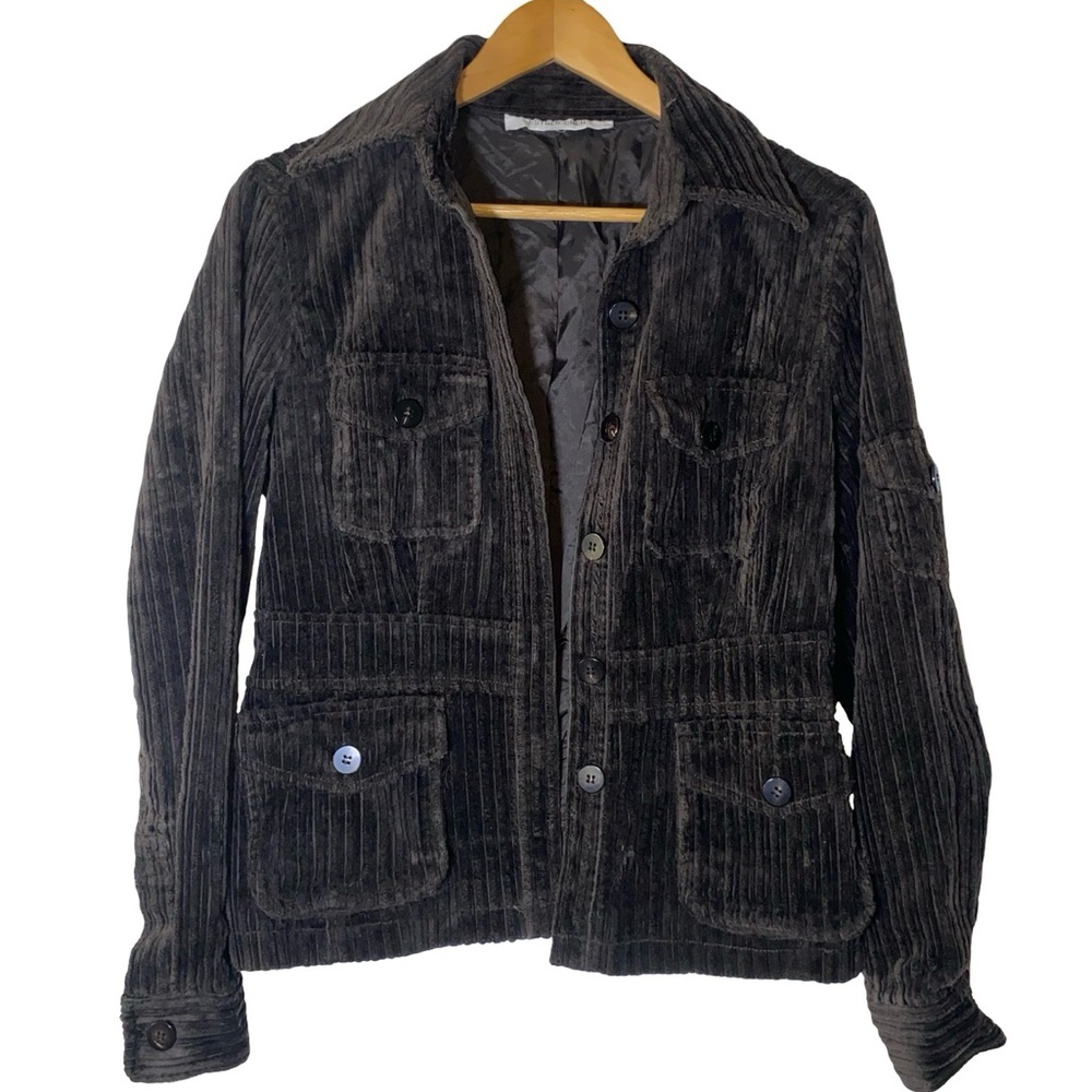 Esther Chen thick corduroy brown 99% cotton jacket size M gorpcore